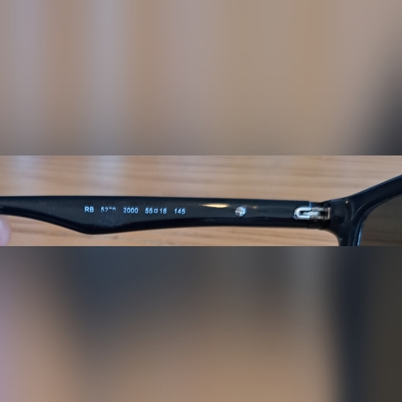 Ray Ban RB5279 Black Rectangle Neutral Casual Sunglasses Glasses Shades Frames - Picture 5 of 6